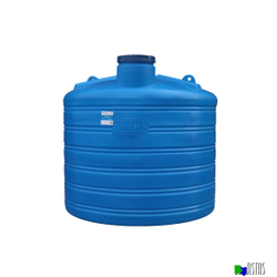 Емкость 5000 литров синяя вертикальная