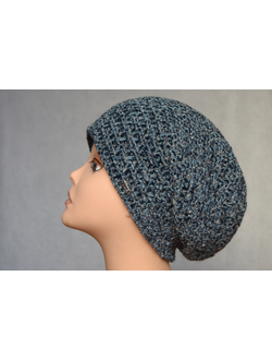 Мягкий вязаный итальянский берет из вискозы Vizio 6101 фото