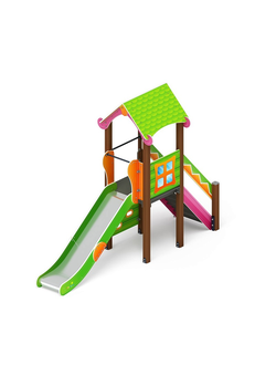 Серия «Лукоморье» ДИК 2.25.01-01.С H=1200 металлическая горка игровой комплекс