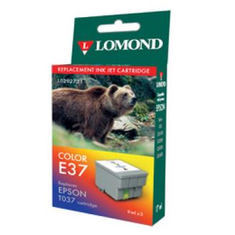 Картридж для принтера Epson, Lomonnd E37 Color, Многоцветный, 9мл, Водорастворимые чернила
