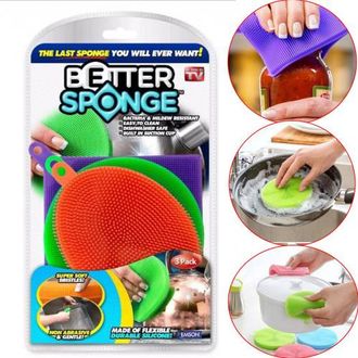 Набор силиконовых щеток Better Sponge 3 шт оптом