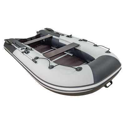 Моторная лодка Ривьера Компакт 2900 СК светло-серый/черный комби