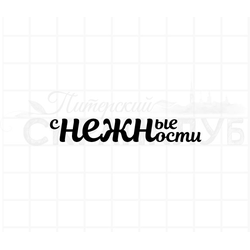 Надпись штамп Снежные нежности