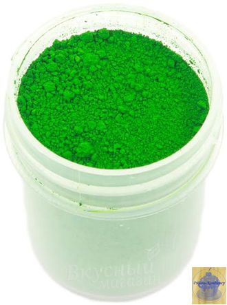 Пищевой краситель сухой зеленый,хлорофиллин  3-4 гр