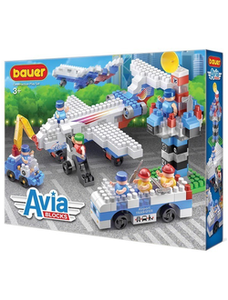 Детский развивающий конструктор Bauer Самолет "AVIA"