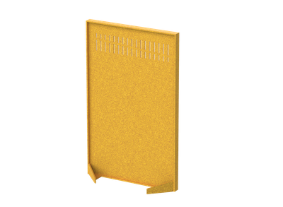 Перегородка прямоугольная с декором "Диаграмма роста"