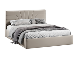 Спальня ПАНДОРА - Кровать c подъемным механизмом Тип 1 Велюр Confetti Smoke