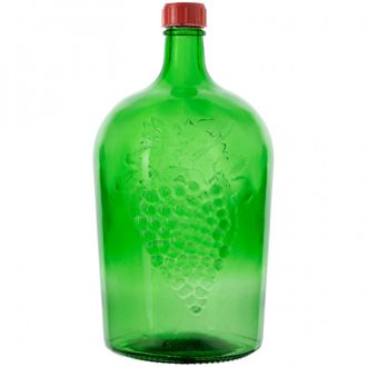 Бутыль 5 литров зеленое стекло