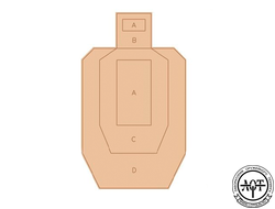 Мишень IPSC  метрическая, картон