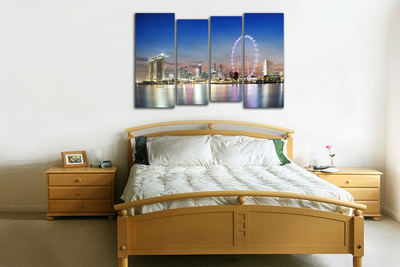 Модульная картина "Великолепие Сингапура"