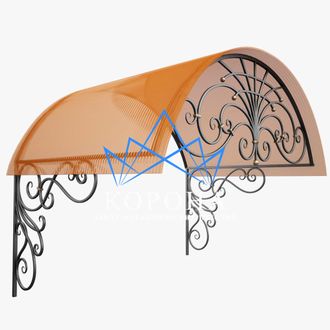 Кованый козырек №1
