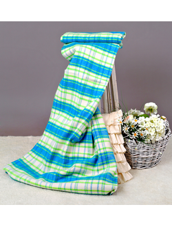 Одеяло байковое "Шотландка" Детское