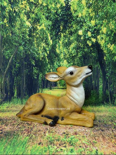 Косуля - символ мяггкости, красоты и грации 29*36см   1,6кг   полистоун Россия 2244/012828*