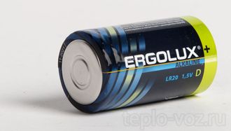 Батарейка алкалиновая Ergolux LR20 BL2