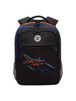 Рюкзак школьный GRIZZLY RB-456-4 Черный - оранжевый