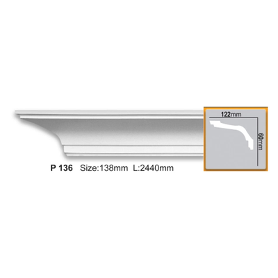 Карниз гладкий Fabello Decor P136