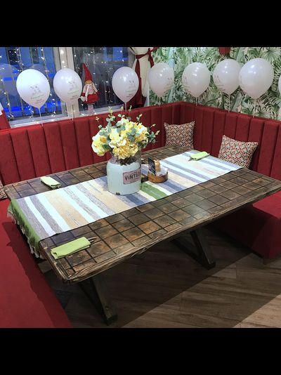 стол банкетный, мебель для ресторана, дизайнерская мебель, спил, мебель из спила, мебель в кафе