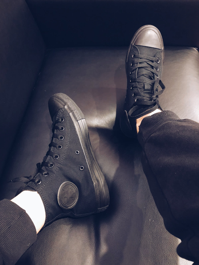 Кеды Converse All Star черные высокие купить в Москве