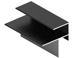 Угол прямой внешний-внутренний для цоколя L=5400 Черный крацованный  GA0839.VP540.BKBAN.CJ  ARISTO *