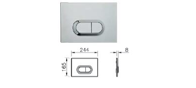 Комплект подвесного безободкового унитаза с толстой крышкой дюропласт с микролифтом VitrA Zentrum, (c инсталляцией и панелью управления глянцевый хром), 9012B003-7206