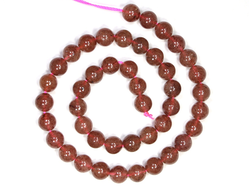 Бусина Кварц клубничный, шар 6,3 мм (1 шт) №18953 (30152)