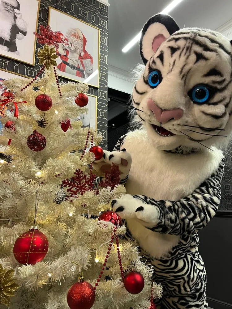 Ростовая кукла Белый тигр.