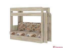 Двухярусная кровать КАРАМЕЛЬ-75 сонома/саванна