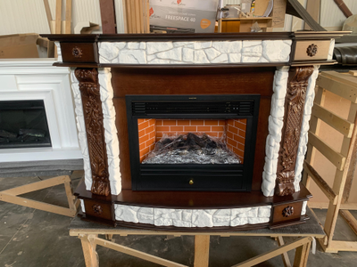 Электрический камин Ричмонд BL с очагом 3D Novara 26