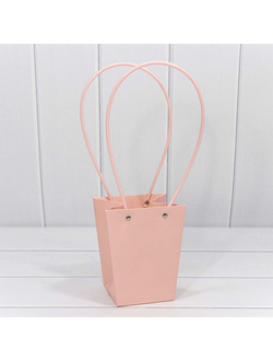 Пакет-сумочка 15,5*13*9,5см Розовый КП05/6