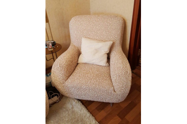 Чехол на кресло Виста Меандр Бежевый