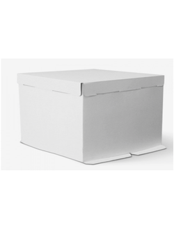 Коробка для торта б/о (белая), 420*420*290мм