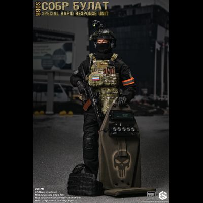 Боец спецназа МВД СОБР "Булат" - Коллекционная ФИГУРКА 1/6 СОБР Булат Special Rapid Response Unit (SOBR) (26067R) - Easy&amp;Simple