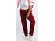 Женские спортивные прямые брюки Арт.1294-6728 (Цвет темно-бордовый) Размеры 54-80