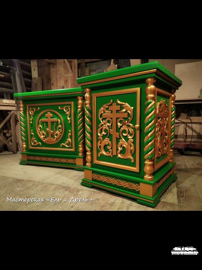 Облачение зелёное с золотом