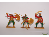 Сарацины, набор №1, 3 фигуры, золотой