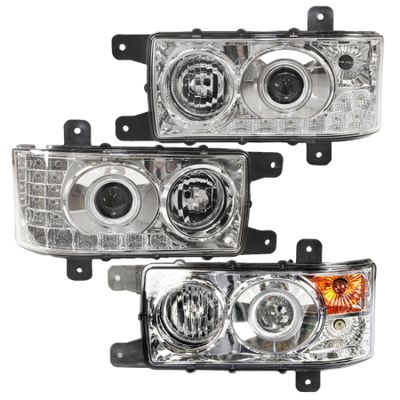 Светодиодные билед линзы для КамАЗ- 4308, 6511, 6520 ЕВРО-3 Aozoom Truck Trailer 24 вольта, версия фар №2