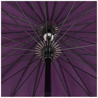 Зонт-трость 24 спицы однотонный, купол 115см, Цвет: Розовый, Фиолетовый, Бордовый, Коричневый