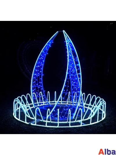 Светодиодный фонтан Факел, 2,0 м