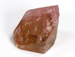 Турмалин арбузный, розовый, кристалл, Россия, Забайкальский край, Малханское пегматитовое поле (13*8*8 мм, 1,1 г) №28408