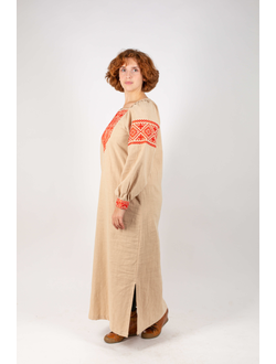 Платье славянское из крапивы  "Макошь Алатырь"