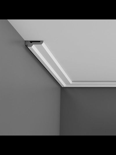 Потолочный карниз с гладким профилем из полиуретана Orac Decor Коллекция Luxxus C360