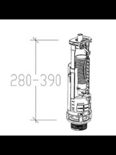 Сливной механизм для бачка унитаза Gustavsberg (двухрежимный) (Арт. 32-4937-07)
