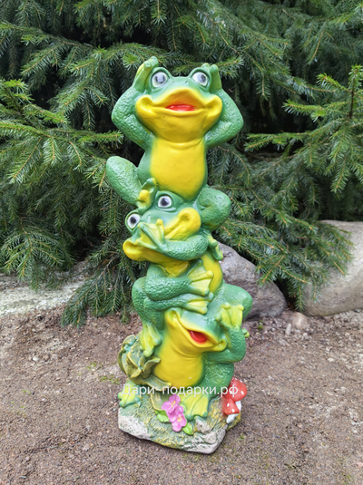 Три лягушки 44*18см    1,3кг    полистоун Россия 1727/012347*