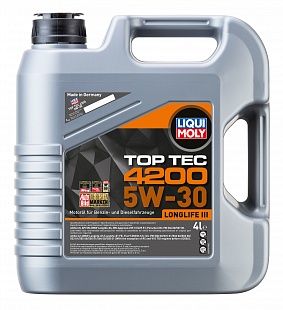 HC-синтетическое моторное масло &quot;Top Tec 4200&quot; 5W30, 4 л