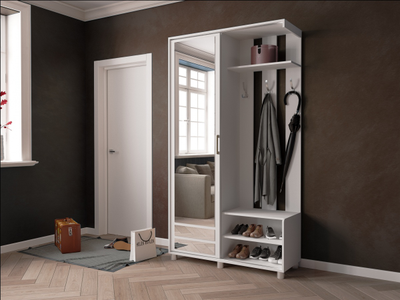 Прихожая Ларго-2 Белый (ТЭКС)