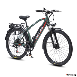 Электровелосипед WHITE SIBERIA CAMRY ALLROAD 500W матовый зеленый