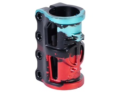 Купить зажим OATH CAGE V2 SCS (BLACK/TEAL/RED) для трюковых самокатов в Иркутске