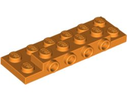 Plate, Modified 2 x 6 x 2/3 with 4 Studs on Side, Orange (87609 / 4648854 / 6078587 / 6224787)