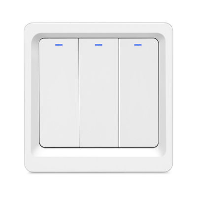 Умный Wi-Fi выключатель ROXIMO трехклавишный, белый  SWBTN01-3