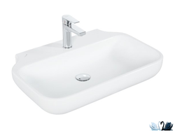 Раковина Creavit Ultra UL080.00000 80х40 на столешницу, глянец белого цвета купить в магазине Marysя